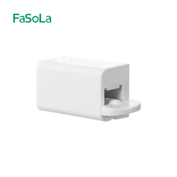 FaSoLa presător de pastă de dinți cu clips de perete și raft de depozitare pentru îngrijire a feței; etichetă privată licențiată: Da