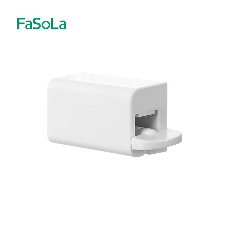 FaSoLa presător de pastă de dinți cu clips de perete și raft de depozitare pentru îngrijire a feței; etichetă privată licențiată: Da