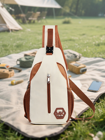 Geantă de piept pentru bărbați — stil de călătorie în timpul liber, material Oxford, respirabilă, Mitkenny, primăvara 2025