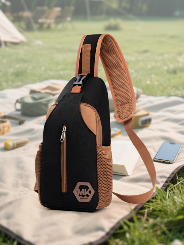 Geantă de piept pentru bărbați — stil de călătorie în timpul liber, material Oxford, respirabilă, Mitkenny, primăvara 2025