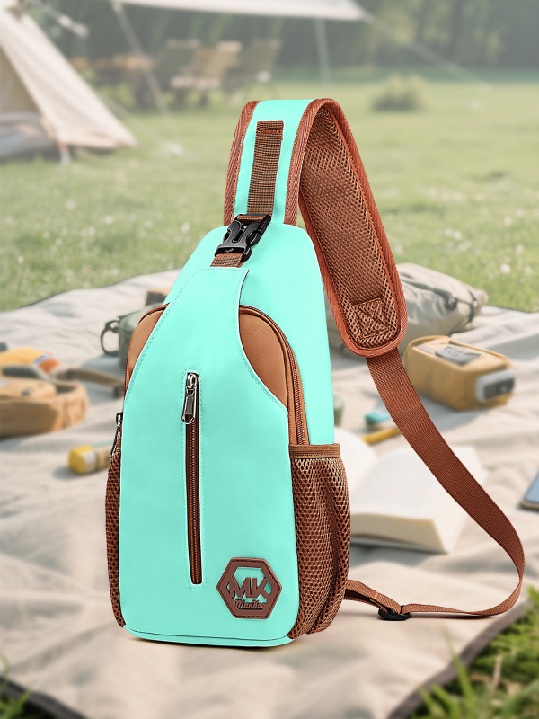 Geantă de piept pentru bărbați — stil de călătorie în timpul liber, material Oxford, respirabilă, Mitkenny, primăvara 2025