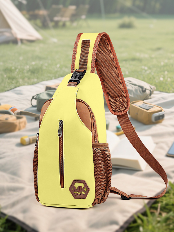 Geantă de piept pentru bărbați — stil de călătorie în timpul liber, material Oxford, respirabilă, Mitkenny, primăvara 2025