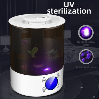 Umidificator cu ultrasunete, rezervor 2,6–4,0 L, acoperire 21–30 m², telecomandă, temporizator 2–8 ore