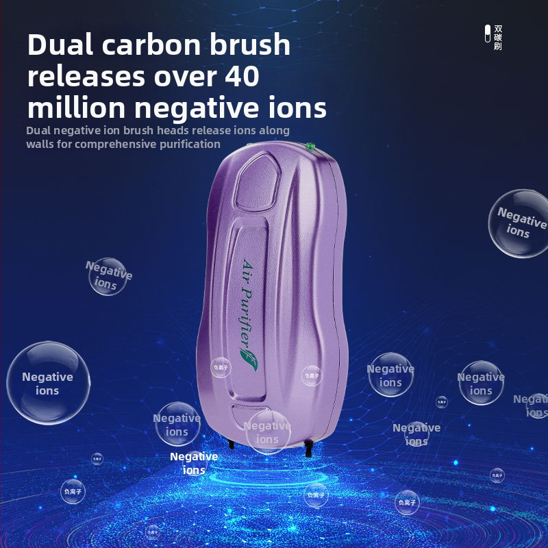 Mini čistič vzduchu do auta s generátorom záporných iónov; všeobecný model, 5V, koncentrácia záporných iónov 4000–10000, aktívny kyslík 3800–40000000