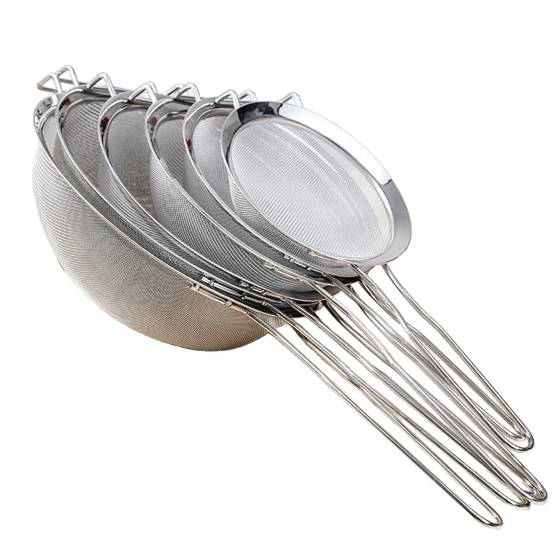 Friendly Ručno nehrđajuće čelično sito za brašno, kuhinjska cjedilo za šećer u prahu i sojino mlijeko, moderan jednostavan stil