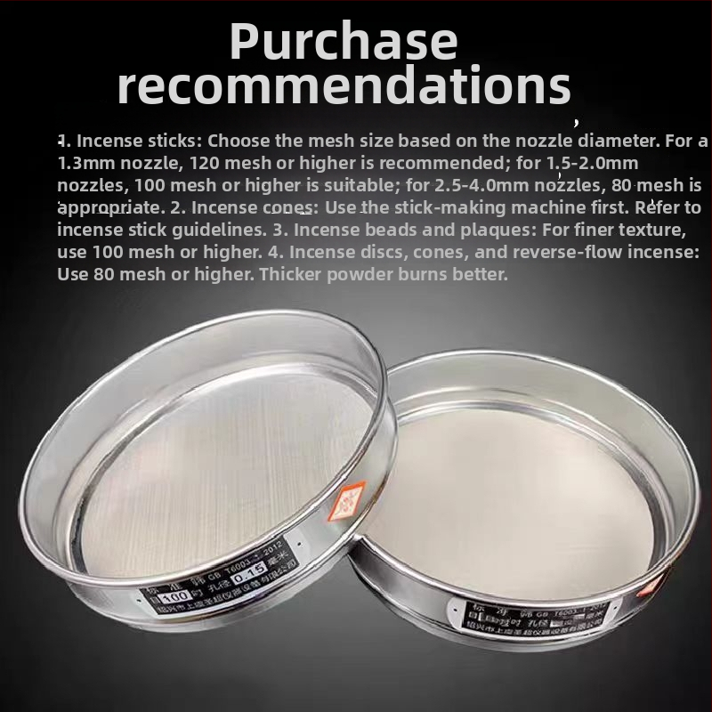 Sitko na prášky a múčku zo 304 nerezovej ocele – ručne vyrobená filtračná sieť pre bylinky, čínske liečivá a práškové zmesi