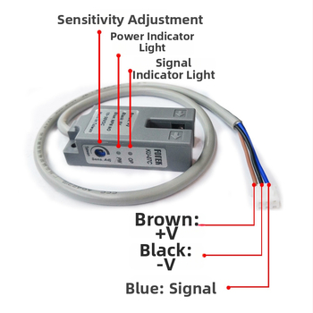 Príslušenstvo fotorelektrického senzora pre stroj na uzatváranie čaju s U-tvarovanou drážkou, integrovaný výrobný proces, fotorelektrický typ