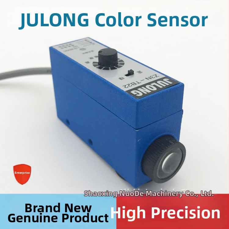 Optický senzor pre baliaci stroj — senzor farebného kódu, dosah 10 mm, odozva 0,02, výstup: prepínač, IP67