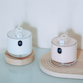 D11 Umidificator de birou mini, model D11, potrivit pentru camere de până la 10 m², rezervor apă ≤ 0,5 L, 1 ieșire ceață, temporizator 2–8 ore