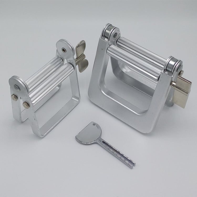 Alumínium ötvözetből készült fogkrémnyomó, kézi fém kozmetikai eszköz, fogkrémhez, kenőcsökhöz és pigmentekhez, felnőtteknek