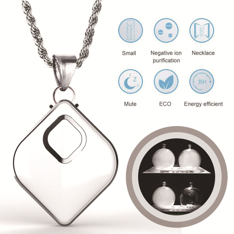 H3 καθαριστής αέρα με αρνητικά ιόντα, μίνι φορητός με USB, για αυτοκίνητο και σπίτι, 50 m3/h, θόρυβος κάτω από 36 dB, κατάλληλο για χώρους έως 10 m²