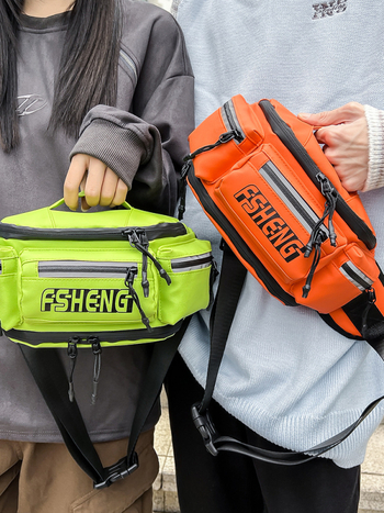 Спортна коланна чанта за кръст, Oxford плат, водоустойчива, отразителна нощна безопасност, унисекс, разширяема