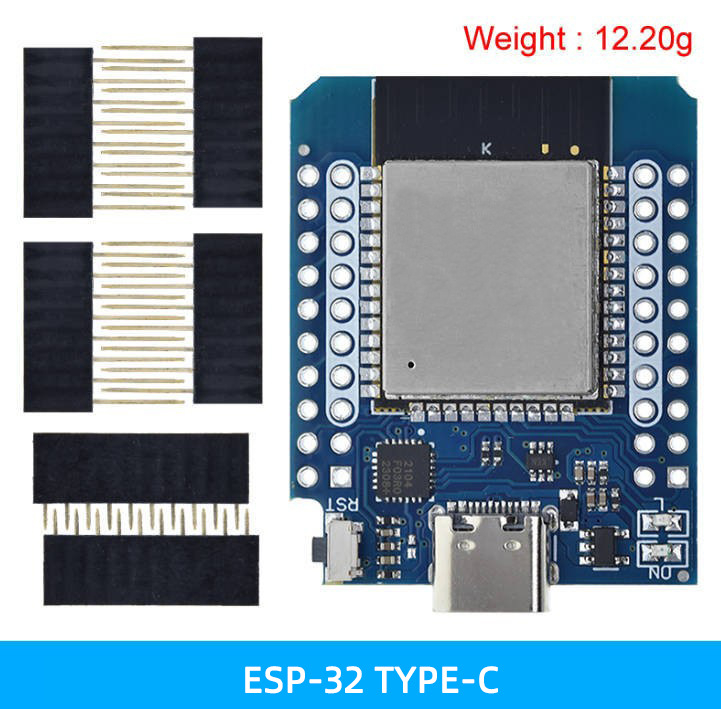 D1MINI ESP32 razvojna ploča s bežičnim 2,4 GHz WiFi i Bluetoothom, dvojezgreni CPU