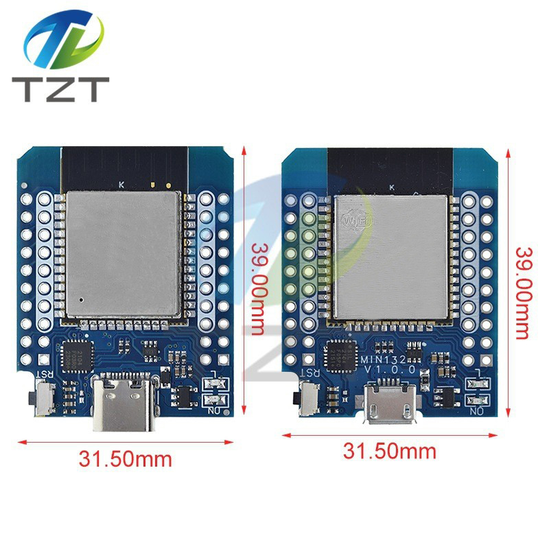 D1MINI ESP32 razvojna ploča s bežičnim 2,4 GHz WiFi i Bluetoothom, dvojezgreni CPU