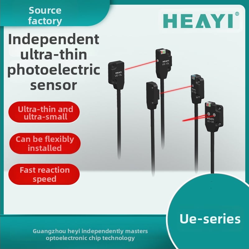 Senzor fotoelectric cu reflexie difuză, ultra-subțire, seria Optoelectronics (material semiconductor)