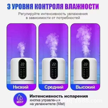 Υπερηχητικός οικιακός υγραντήρας, δεξαμενή 2.6–4.0 L, 1 έξοδος ομίχλης, χρονοδιακόπτης >8 ωρών, θόρυβος <36 dB, αυτόματη απενεργοποίηση