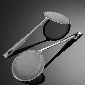 Lingură de filtrare a uleiului din oțel inoxidabil 304, plasă 60, pentru filtrarea laptelui de soia, resturi de soia, cernere făină, coacere