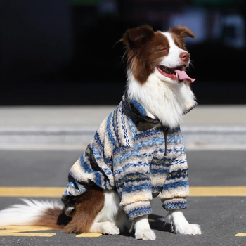 Haină pentru câini cu două picioare, poliester-bumbac, iarnă-toamnă, stil casual, croială universală