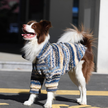 Haină pentru câini cu două picioare, poliester-bumbac, iarnă-toamnă, stil casual, croială universală