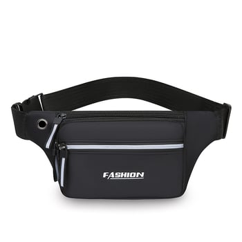 Geantă de talie sport unisex din material Oxford, respirabilă și ultra-ușoară, antibacteriană, pentru sporturi în aer liber, stil stradal, buzunar pentru telefon