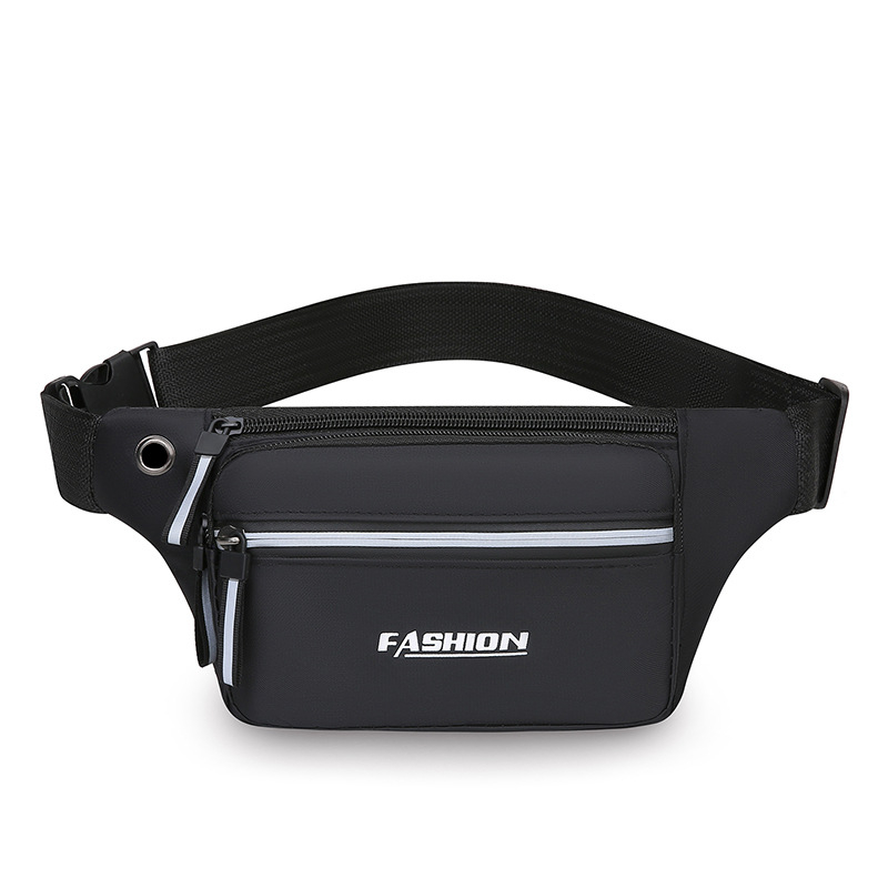 Geantă de talie sport unisex din material Oxford, respirabilă și ultra-ușoară, antibacteriană, pentru sporturi în aer liber, stil stradal, buzunar pentru telefon