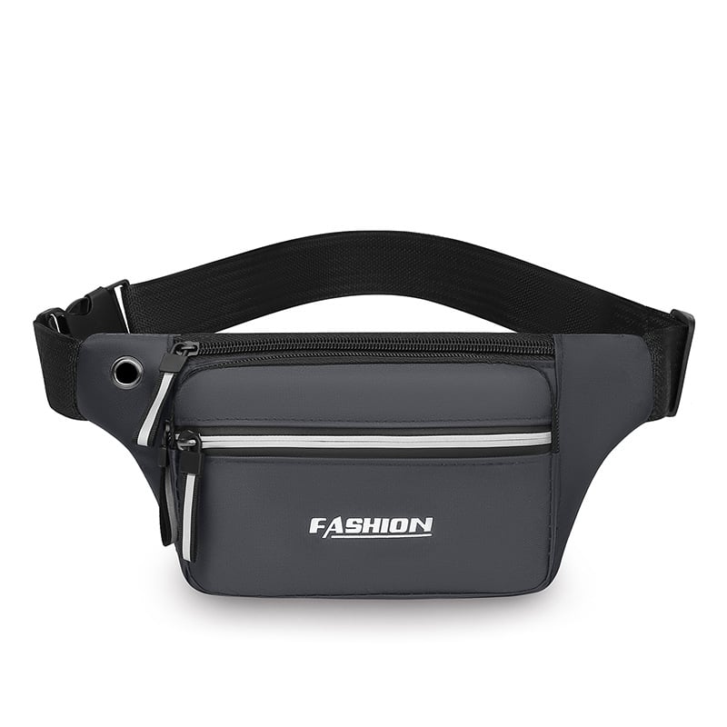 Geantă de talie sport unisex din material Oxford, respirabilă și ultra-ușoară, antibacteriană, pentru sporturi în aer liber, stil stradal, buzunar pentru telefon