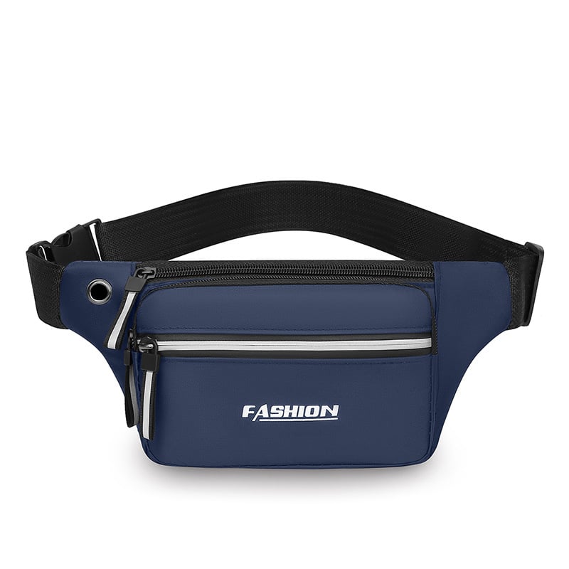 Geantă de talie sport unisex din material Oxford, respirabilă și ultra-ușoară, antibacteriană, pentru sporturi în aer liber, stil stradal, buzunar pentru telefon