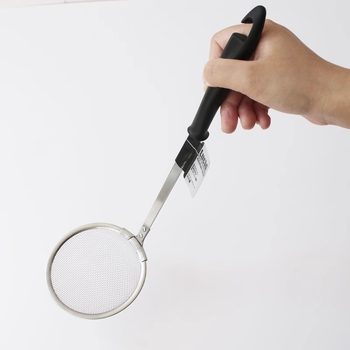 ECHO Filtru din oțel inoxidabil cu găuri groase, pentru oală fierbinte și cernerea făinii