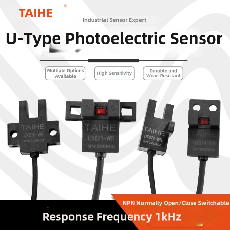 Fotoelektrický spínač typu U s drážkou UX670-WR/UX671/UX672/UX674A-WR s káblovým senzorom