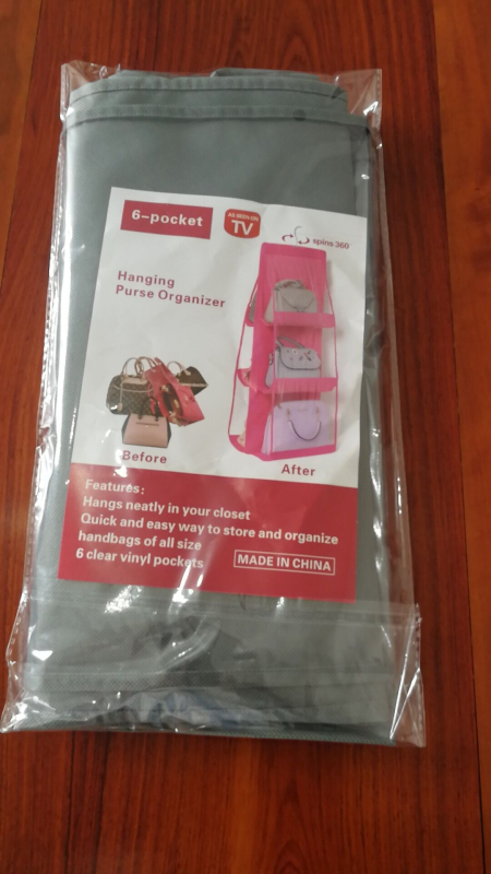 Geantă de depozitare pentru agățat, cu șase straturi, dublă față, formă cubică, țesătură nețesută