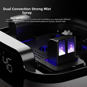 Ipari intelligens párásító sterilizációval és levegőtisztítással, modell H-600, 10 L tartály, alkalmas több mint 60 m²-hez, 3+ párásító kimenet, alacsony zajszintű működés