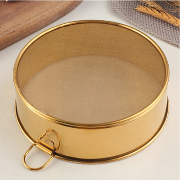 Sita de făină din oțel inoxidabil — simplitate modernă; caracteristici: oțel inoxidabil; categorie: sită de făină; stil: simplitate modernă; importat: Nu