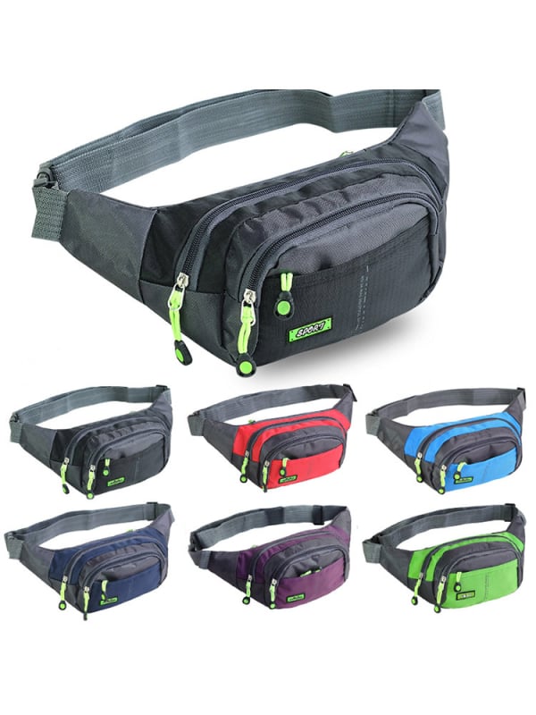 Vanjska torba za pojas – unisex, vodootporna, otporna na habanje, prozračna, velika zapremina, od Oxford tkanine, džep za telefon