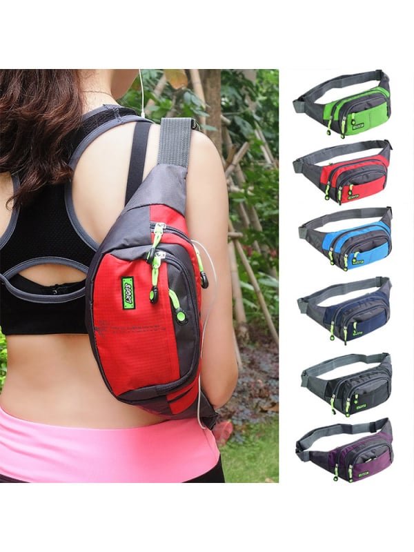 Vanjska torba za pojas – unisex, vodootporna, otporna na habanje, prozračna, velika zapremina, od Oxford tkanine, džep za telefon