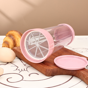 Κυπελλοειδές κόσκινο αλευριού, πλαστικό περιστροφικό κόσκινο για μπισκότα, κέικ και ψωμί