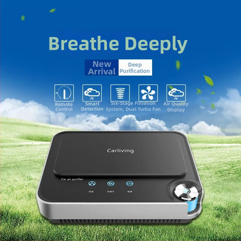 Automobilový čistič vzduchu, model Q8, výkon 6W, napájanie 12V, koncentrácia záporných iónov 2000