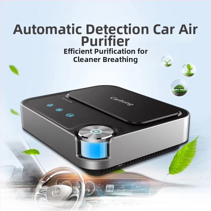 Automobilový čistič vzduchu, model Q8, výkon 6W, napájanie 12V, koncentrácia záporných iónov 2000