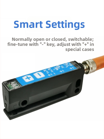 Mașină de etichetare tip slot cu senzor de etichete autocolante, precizie înaltă, model WFS3-40N415, ochi optic ZX-BQ100