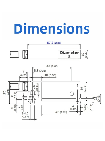 Mașină de etichetare tip slot cu senzor de etichete autocolante, precizie înaltă, model WFS3-40N415, ochi optic ZX-BQ100