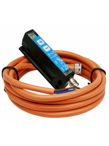 Mașină de etichetare tip slot cu senzor de etichete autocolante, precizie înaltă, model WFS3-40N415, ochi optic ZX-BQ100