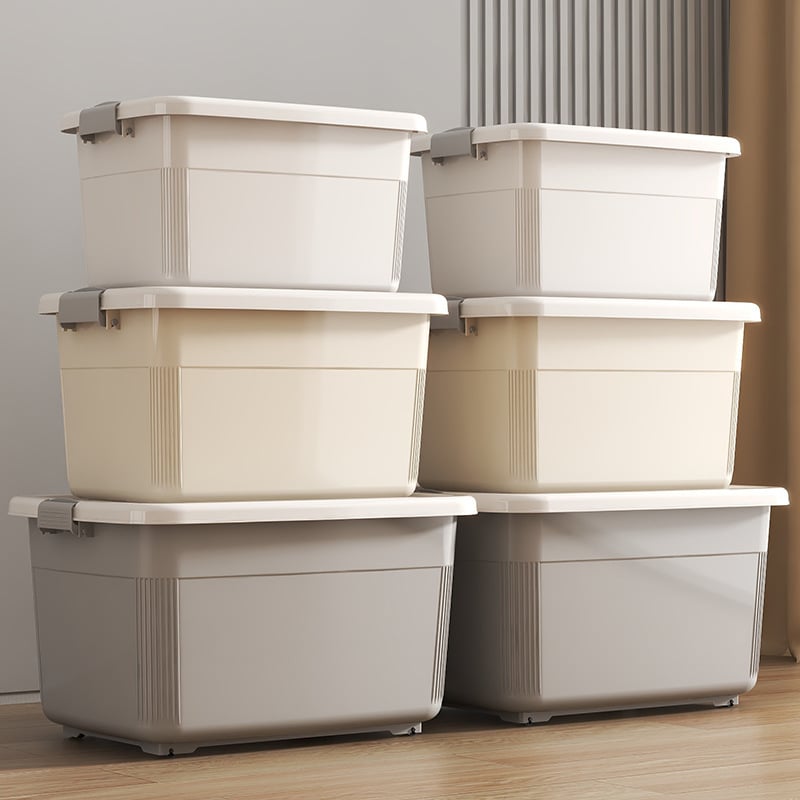 Plastična kutija za pohranu s poklopcem, ojačan dizajn, kapacitet 5–10 L, materijal PP, otporna na prašinu i prijenosna