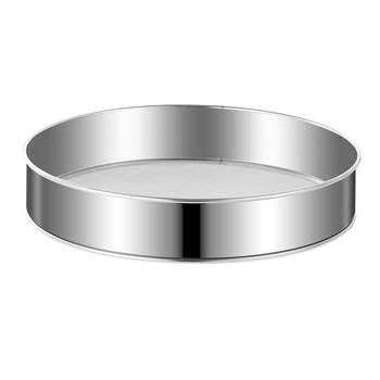Sită de făină din oțel inoxidabil, plasă 40–60, rotund, manual, filtru fin