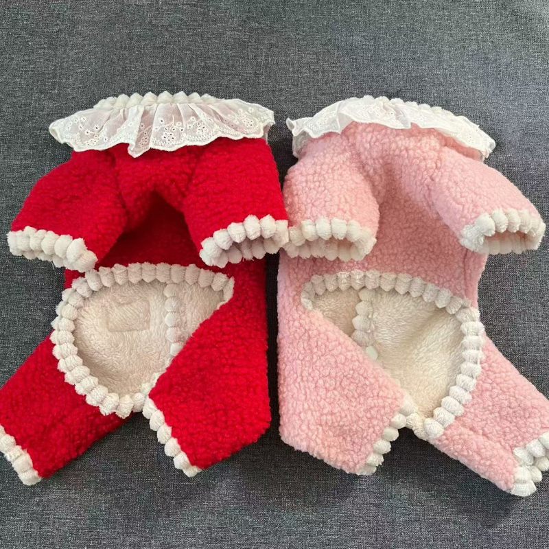 Kis testű kutyáknak szóló, fleece-bevonattal ellátott ruházat, őszi–téli, uniszex