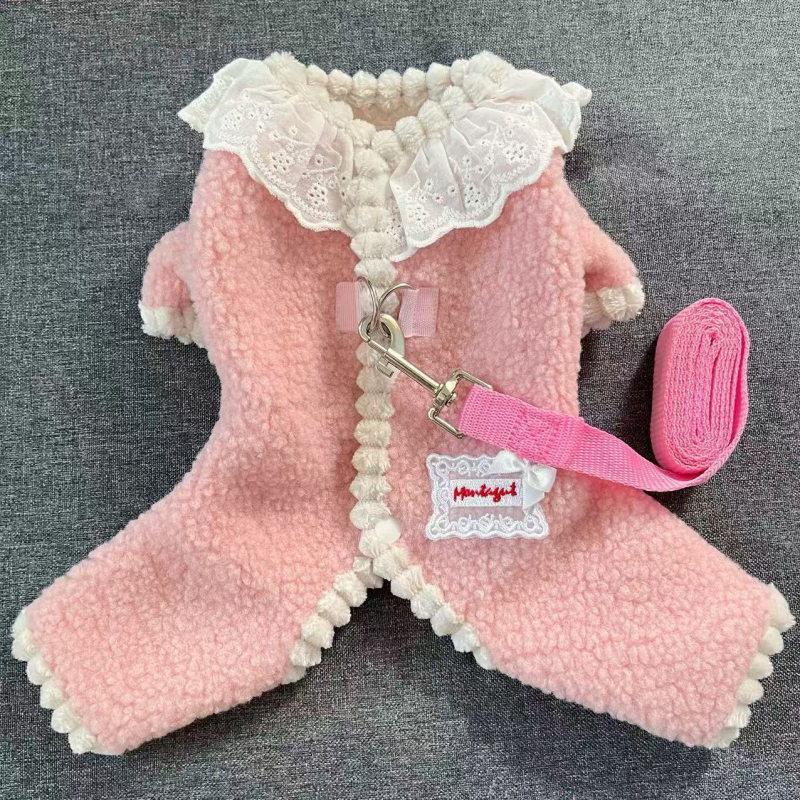 Kis testű kutyáknak szóló, fleece-bevonattal ellátott ruházat, őszi–téli, uniszex