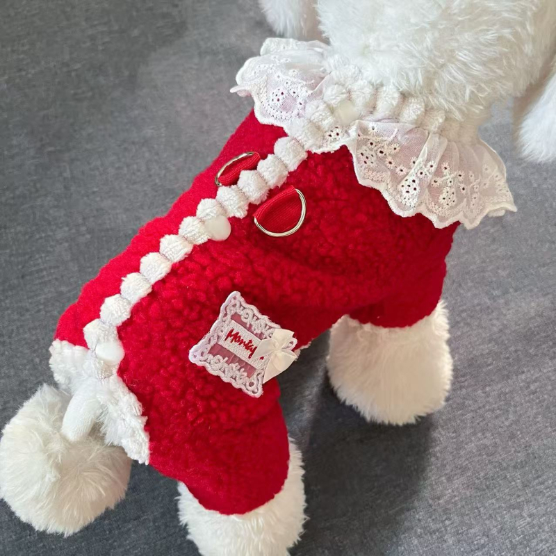 Kis testű kutyáknak szóló, fleece-bevonattal ellátott ruházat, őszi–téli, uniszex