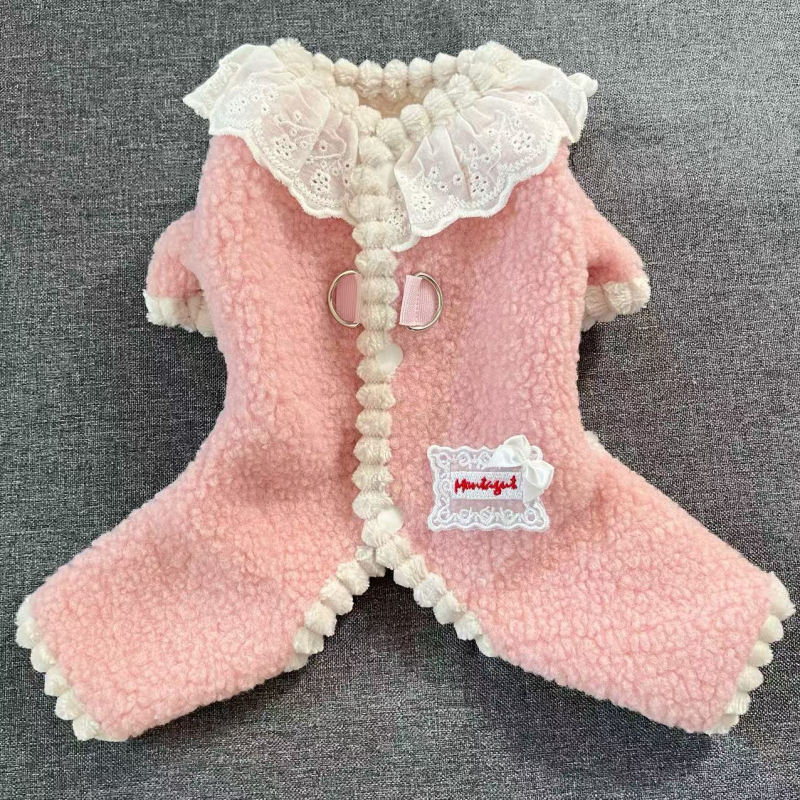 Kis testű kutyáknak szóló, fleece-bevonattal ellátott ruházat, őszi–téli, uniszex