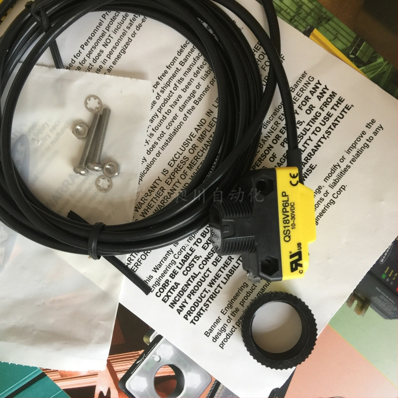 BANNER QS18 Senzor optoelectronic tip placă reflectorizant IP67, Model QS18VP6LP/BRT-2X2, MOQ 1