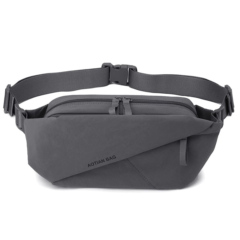 Férfiaknak szóló crossbody mellkas táska, városi minimalist stílus — Oxford szövet, légáteresztő, vízálló, ultrakönnyű