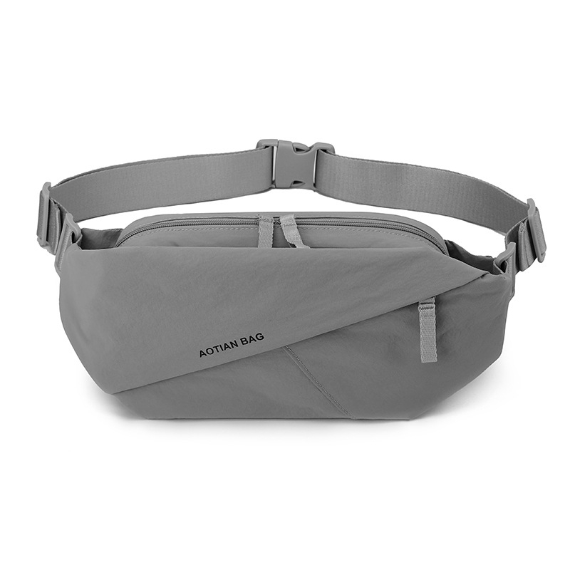 Férfiaknak szóló crossbody mellkas táska, városi minimalist stílus — Oxford szövet, légáteresztő, vízálló, ultrakönnyű