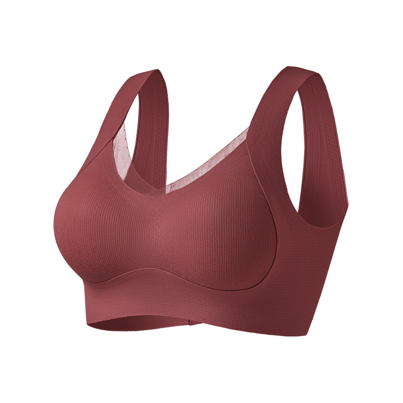 Wrap Bra/Bandeau | 80–90% Poliester | Trokutasta košarica | Prozračan, Bezšivni, Podrška, Termalno, Duboki leđa, Slatki stil